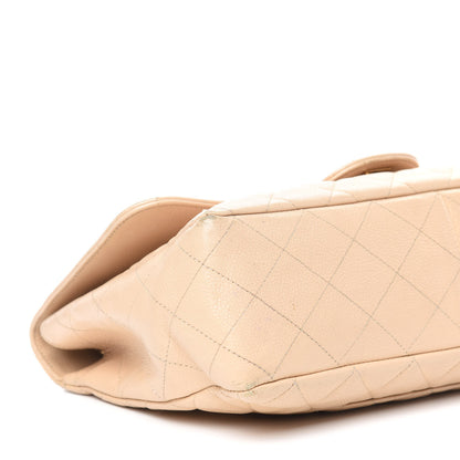 Chanel Caviar Quilted Jumbo Single Flap Beige Clair 6 of 17