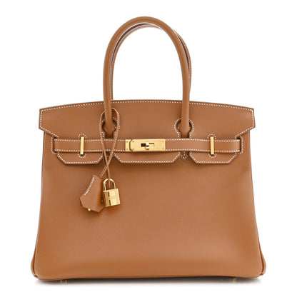 Hermes Epsom Birkin 30 Gold 1 of 11
