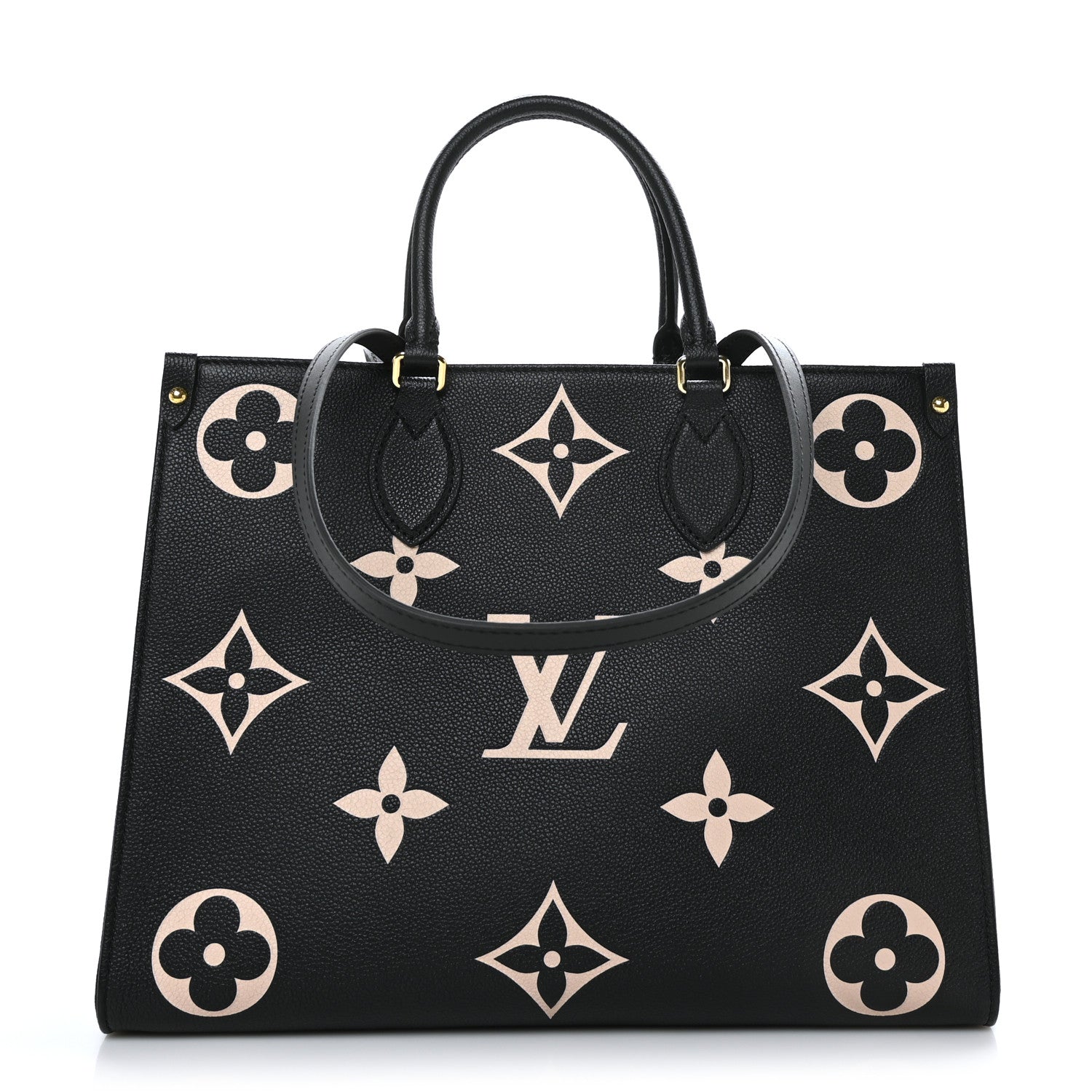 Louis Vuitton Empreinte Monogram Giant Onthego MM Black Beige 1 of 8