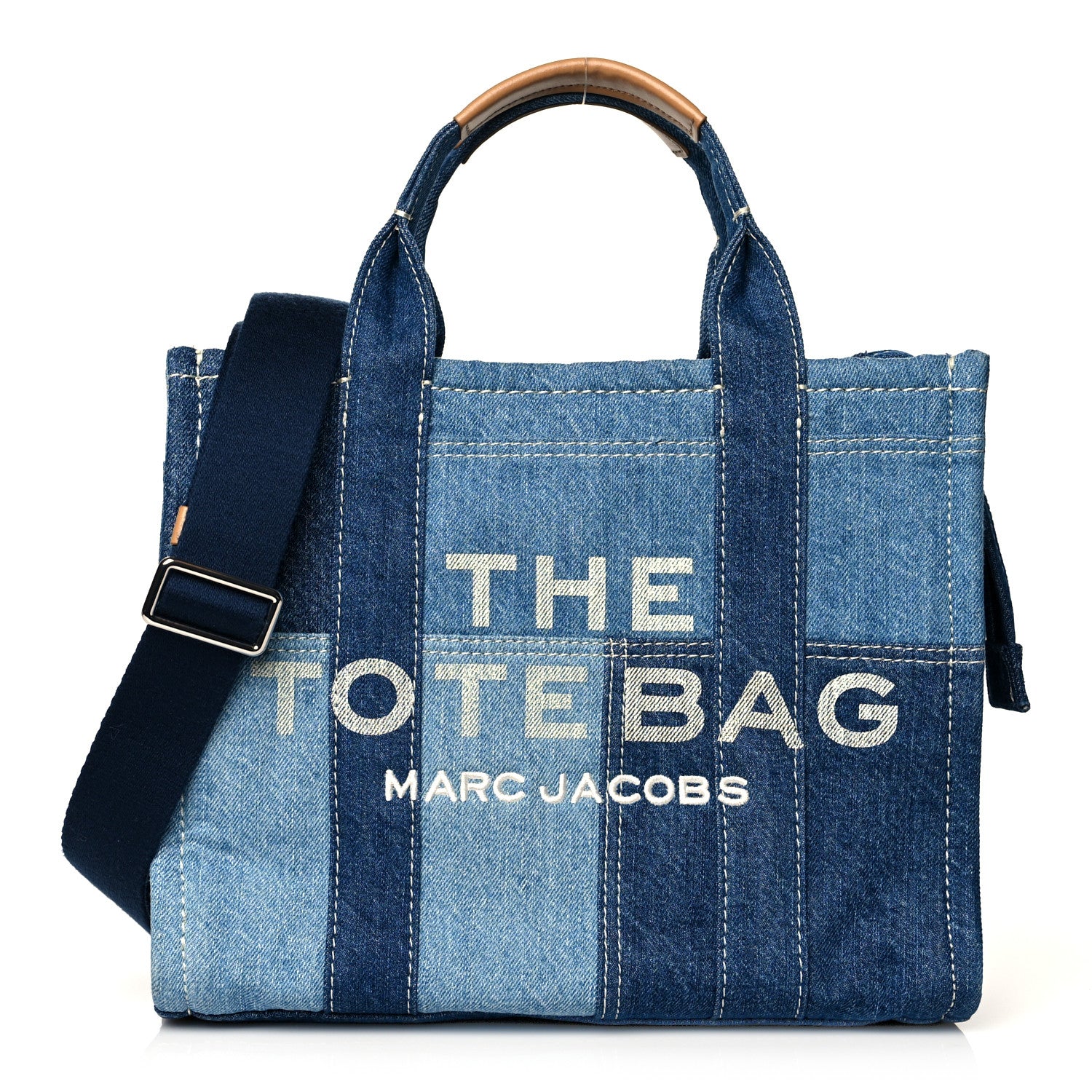 Marc Jacobs Denim Canvas Small Tote Bag Blue 1 of 9