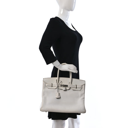 Hermes Epsom Horseshoe Birkin 35 White 2 of 16