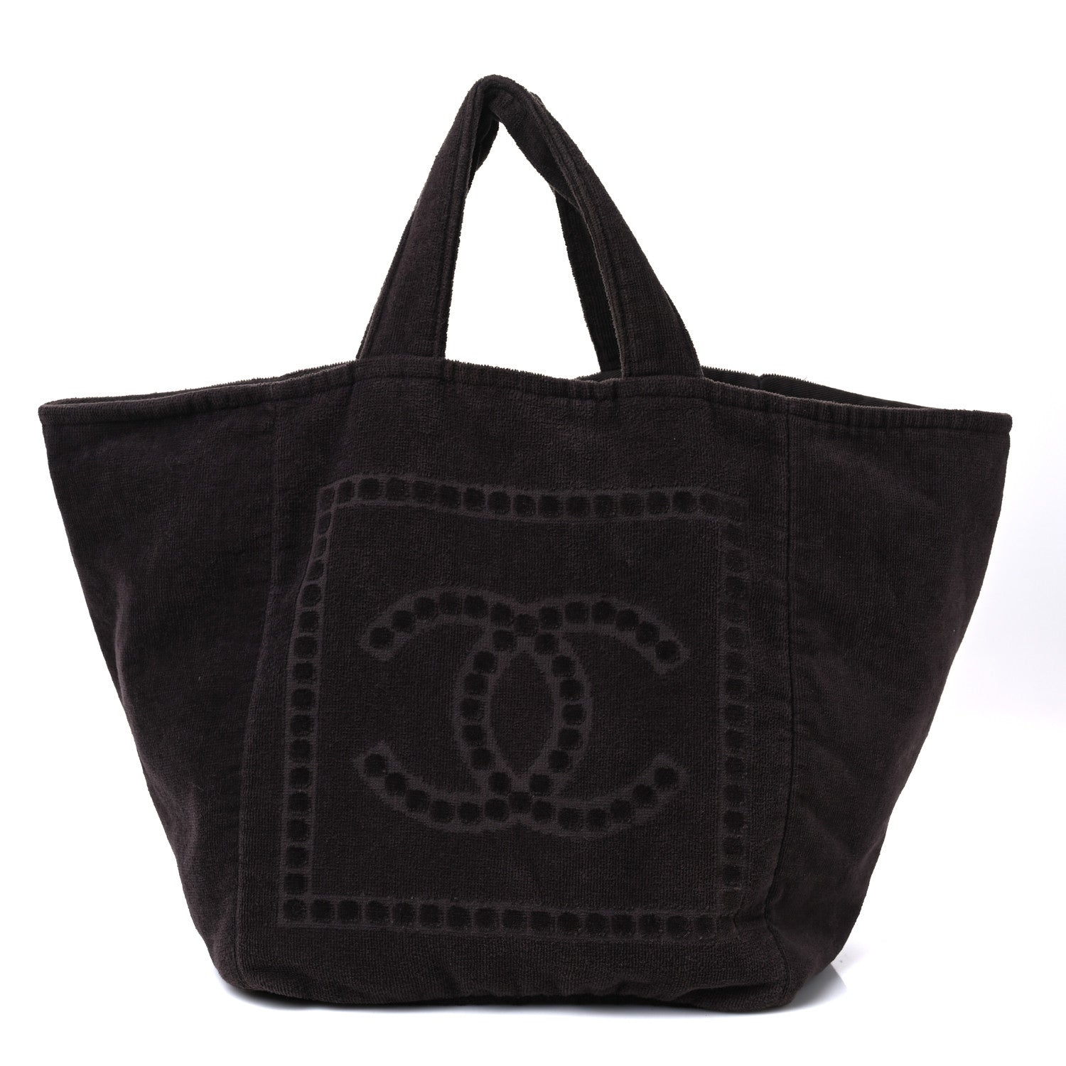 Chanel Terry Cotton CC Beach Tote Brown 1 of 10