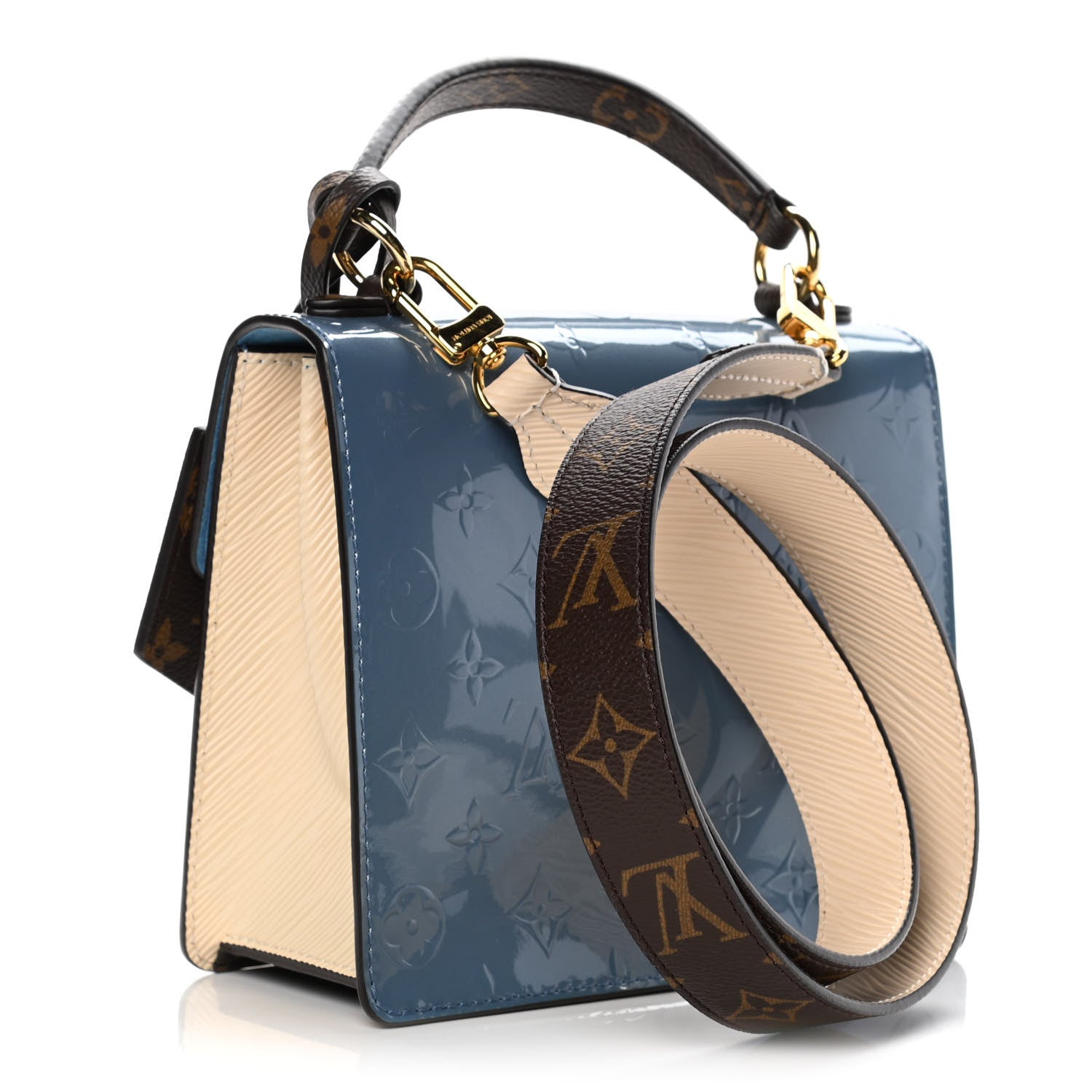 Louis Vuitton Vernis Epi Monogram Spring Street Light Blue 2 of 14