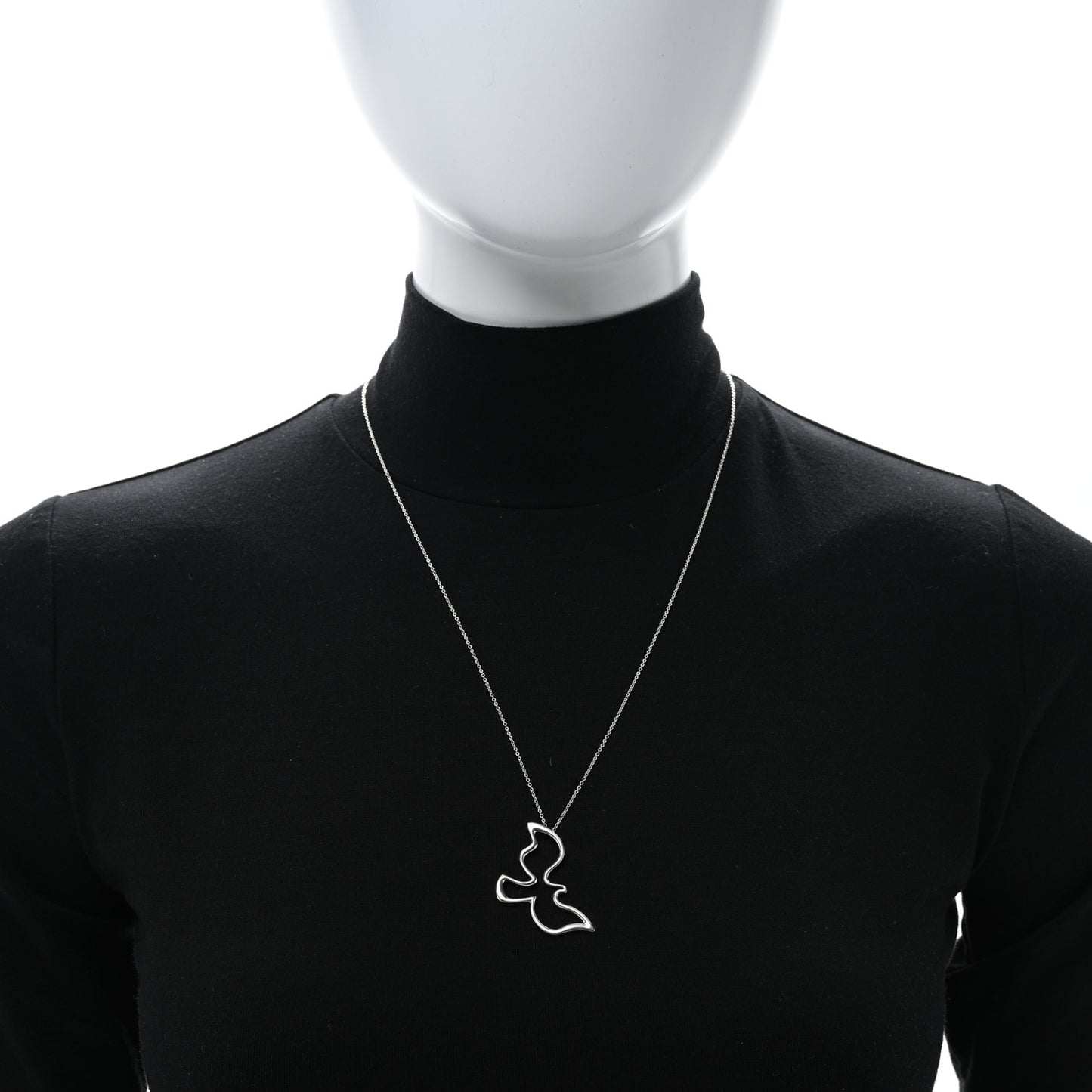 Sterling Silver Paloma Picasso Dove Pendant Necklace