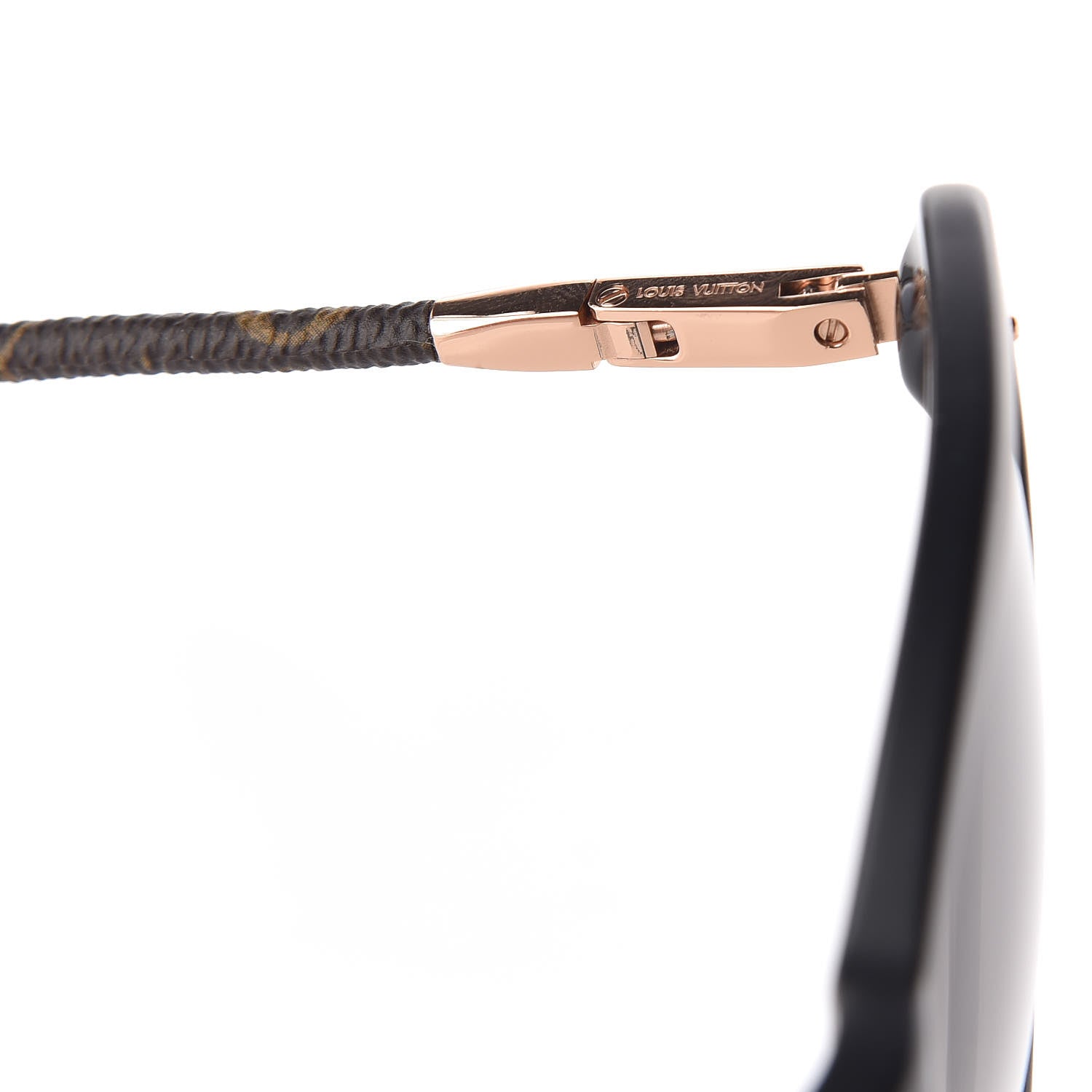Louis Vuitton Monogram Acetate Charlotte Sunglasses Z0781E Black