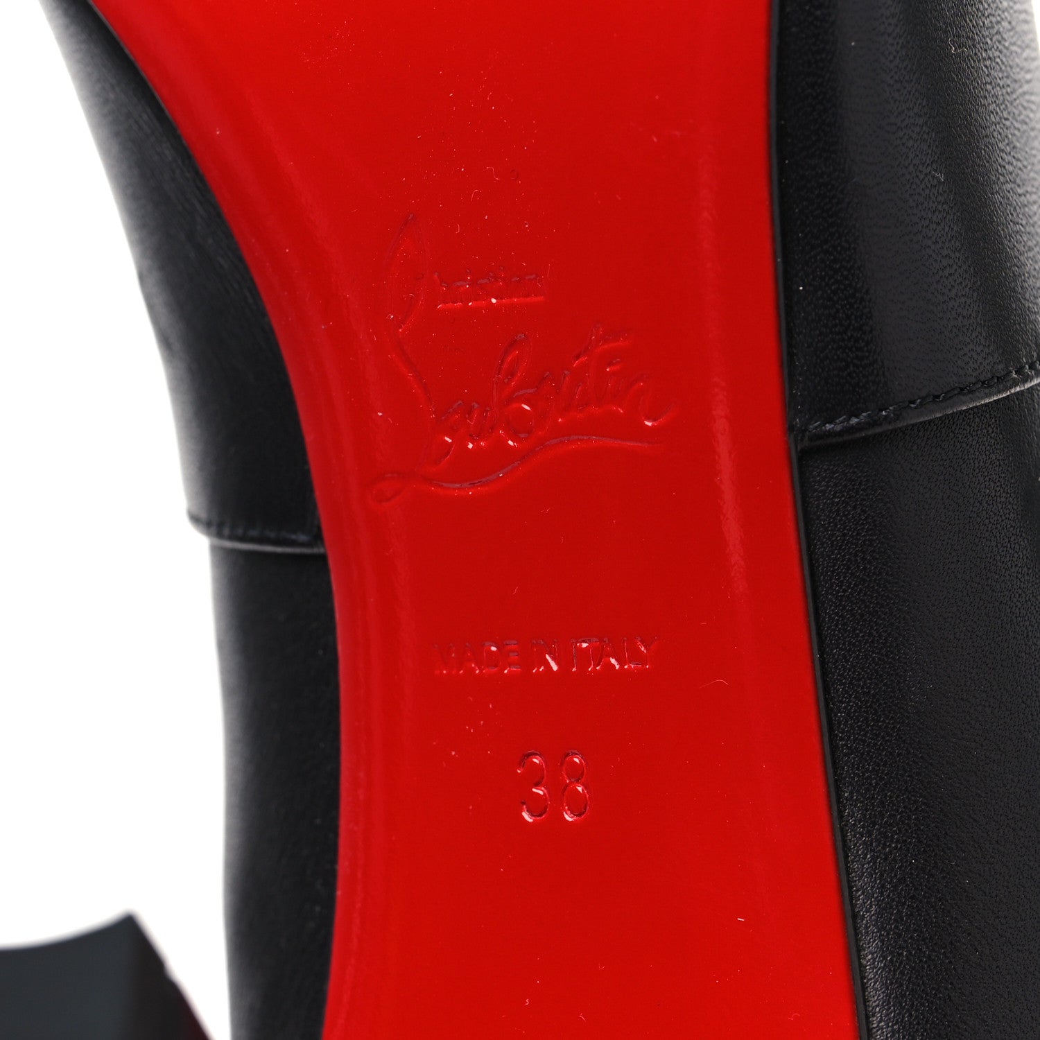 Christian Louboutin Calfskin Eleonor Botta 85 Tall Boots 38 Black 6 of 6