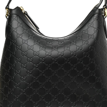Gucci Guccissima Linea A Hobo Black 8 of 9