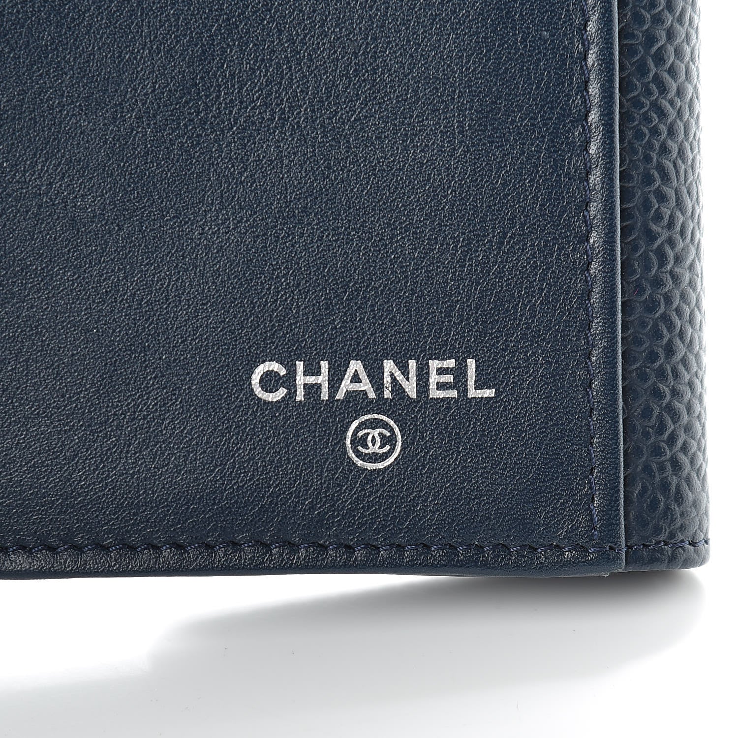 Chanel Caviar Timeless CC Large Flap Wallet Navy Blue 7 of 11