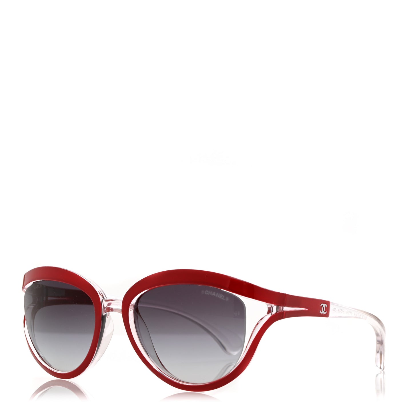 Acetate Transparent CC Sunglasses 71130 Red