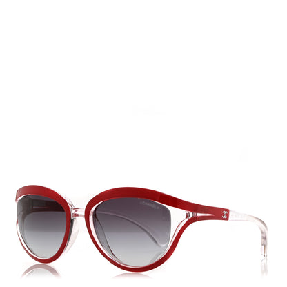 Chanel Acetate Transparent CC Sunglasses 71130 Red 1 of 8