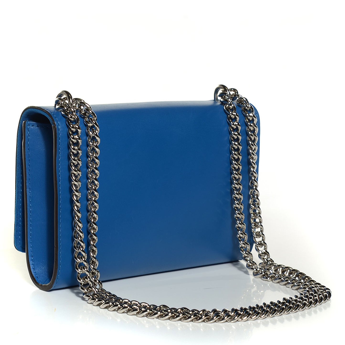 Calfskin Chain Louise MM Blue