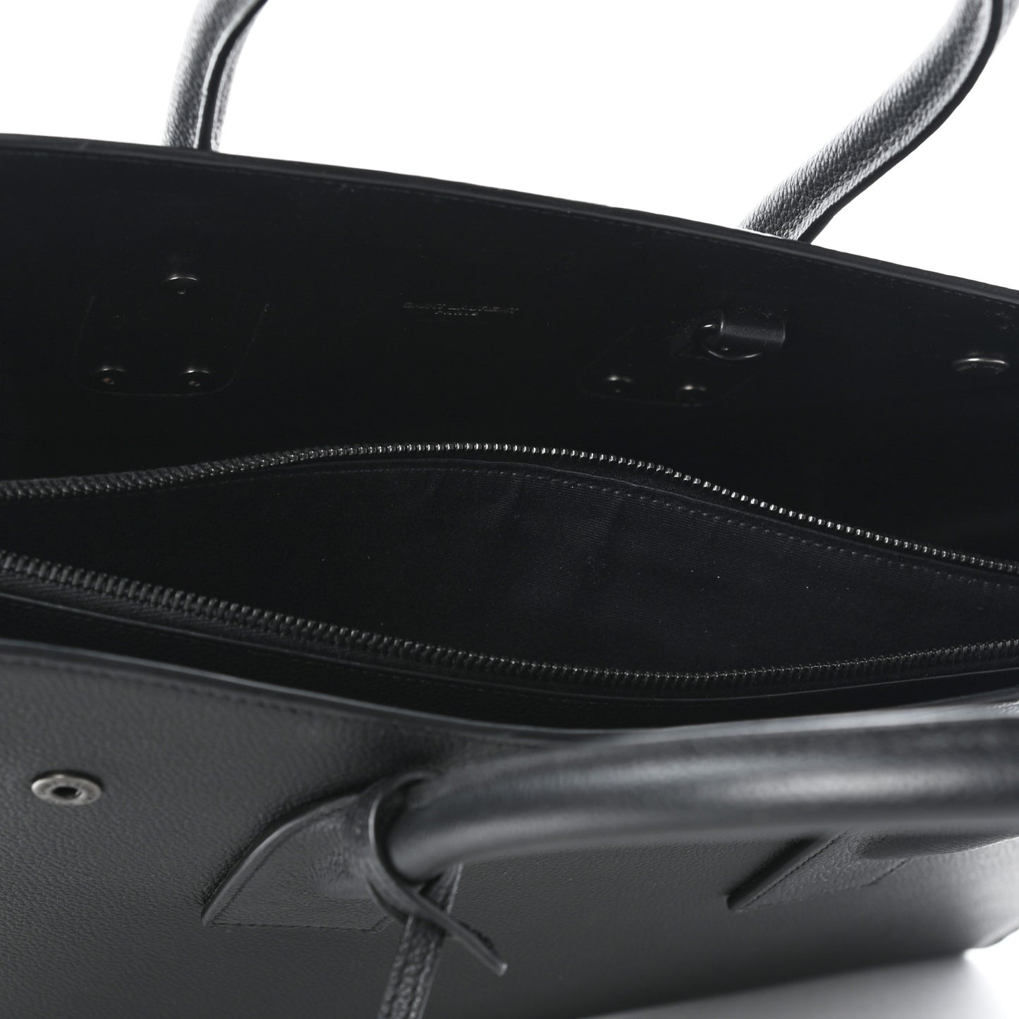 Grained Calfskin Large Sac De Jour Carryall Black