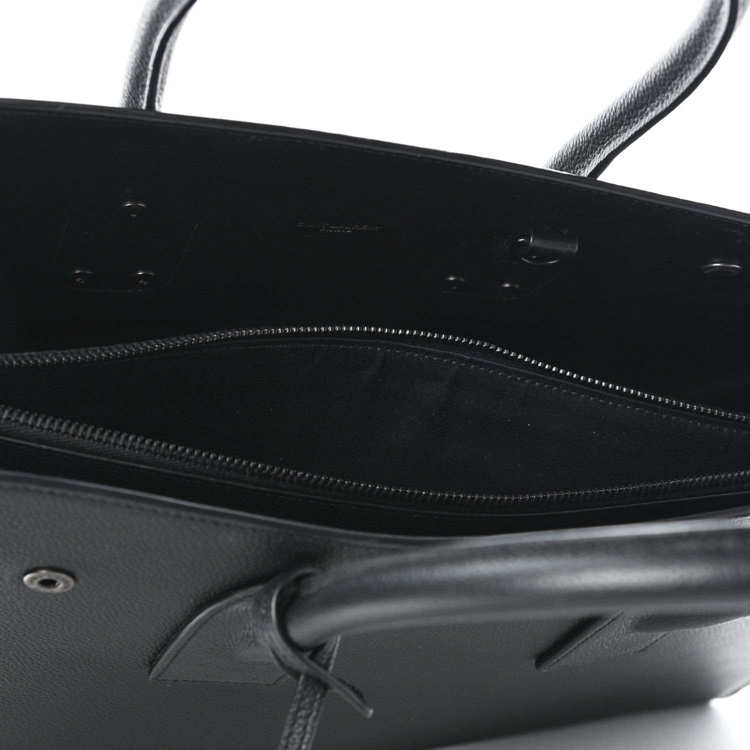 Saint Laurent Grained Calfskin Large Sac De Jour Carryall Black 4 of 5