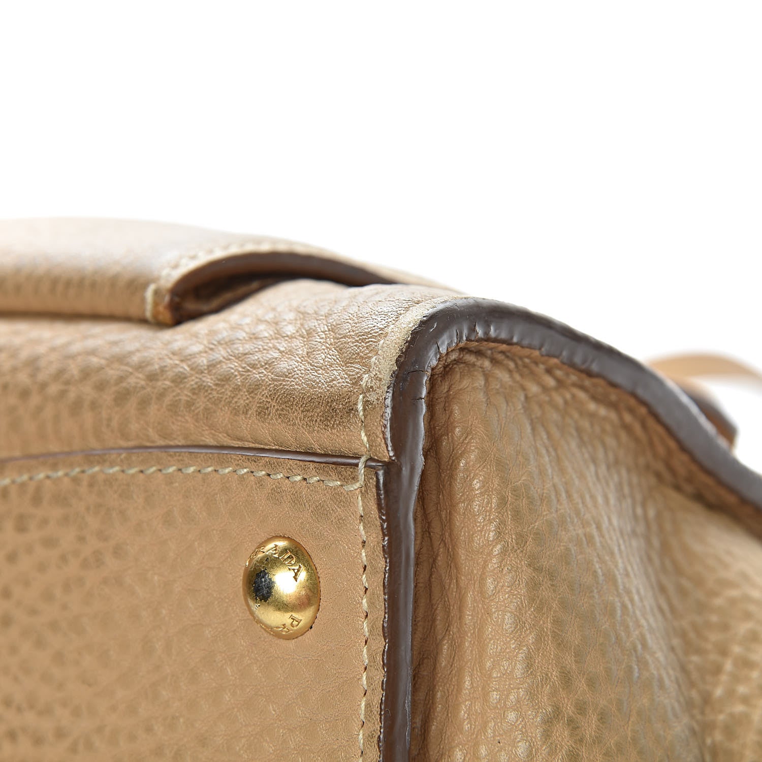 Prada Vitello Daino Shopping Tote Sughero 21 of 27