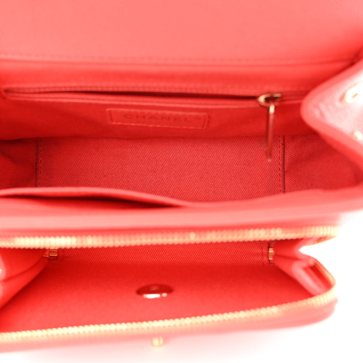 Chanel Caviar Quilted Mini Business Affinity Flap Red 5 of 14