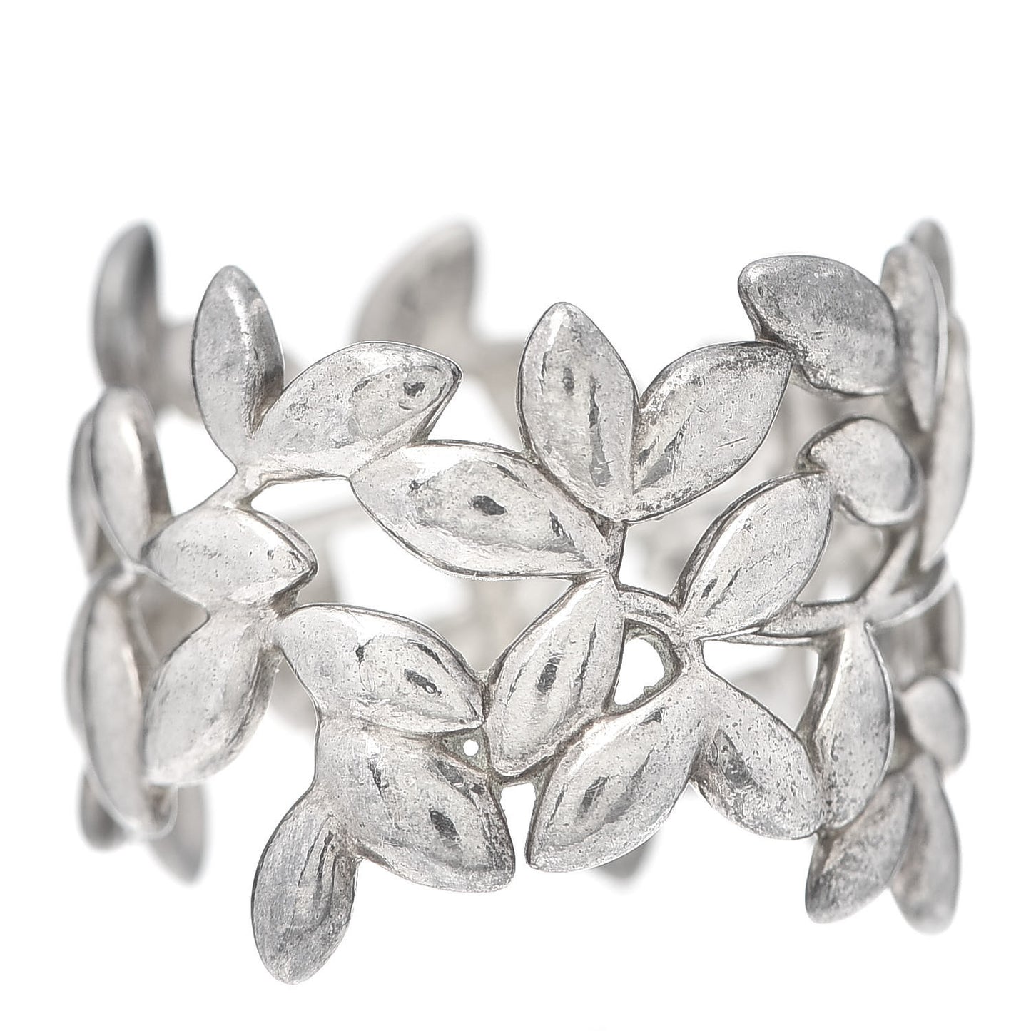 Sterling Silver Paloma Picasso Wide Olive Leaf Band Ring 57 8