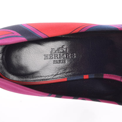 Hermes Silk Les Coupes Kloe 100 Pumps 39.5 8 of 14