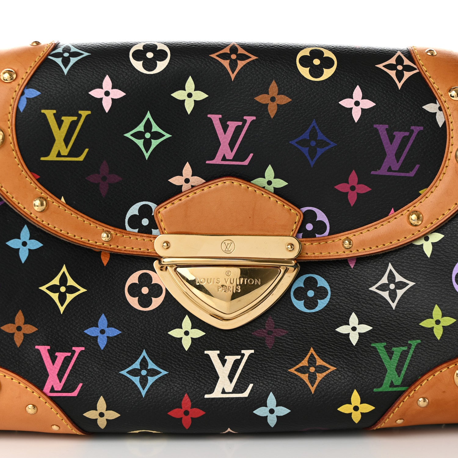 Louis Vuitton Monogram Multicolor Beverly MM Black 7 of 16