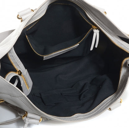Balenciaga Chevre Gold Metallic Edge Hardware City Gris Clair Gris Perle 5 of 13