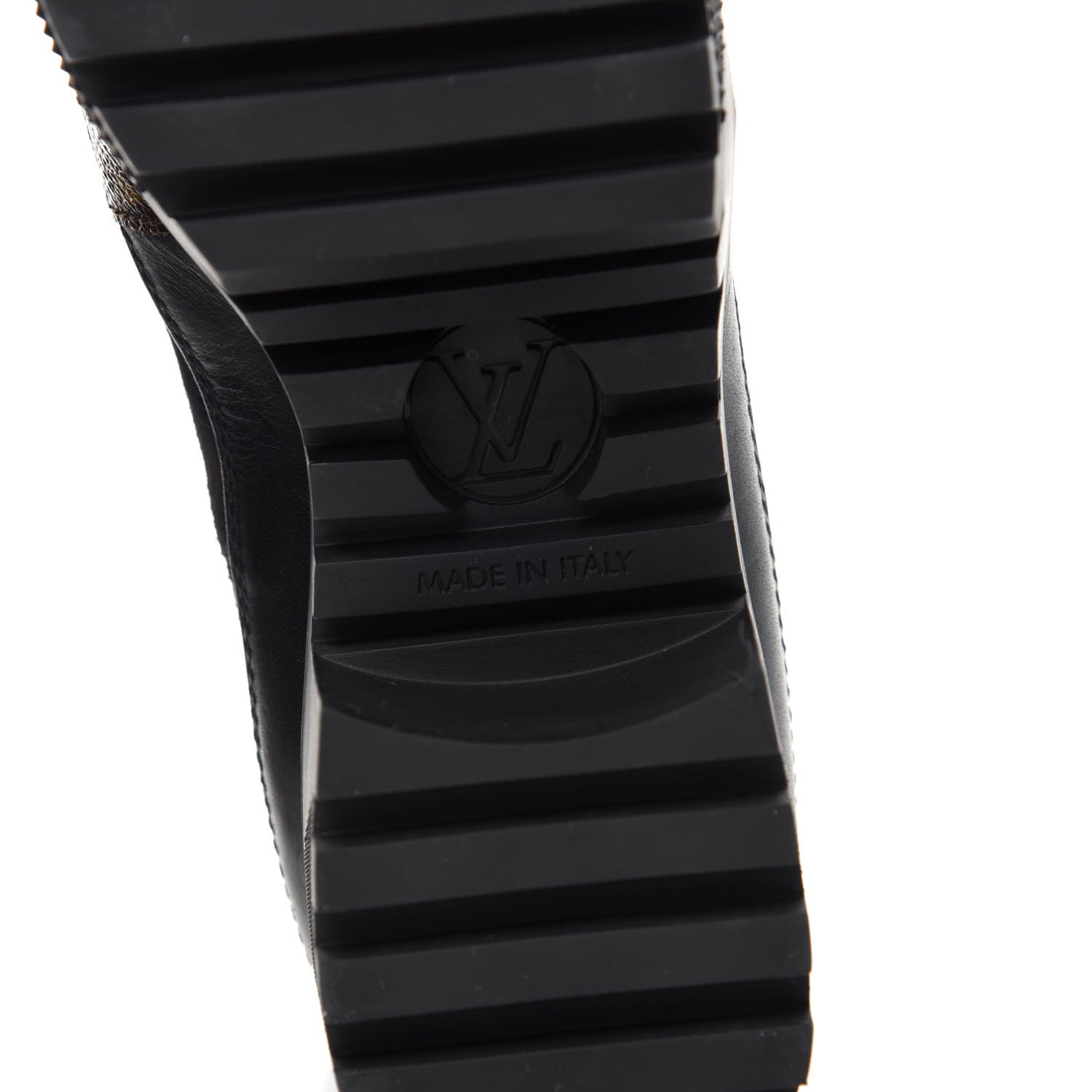 Louis Vuitton Suede Calfskin Monogram Laureate Platform Desert Boots 37 Black 7 of 10