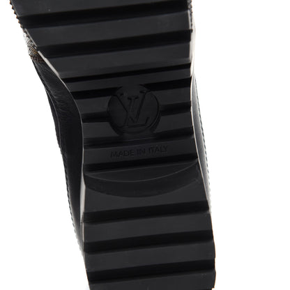 Louis Vuitton Suede Calfskin Monogram Laureate Platform Desert Boots 37 Black 7 of 10