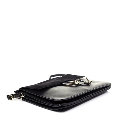 Chloe Suede Calfskin Medium Faye Shoulder Bag Black 4 of 14