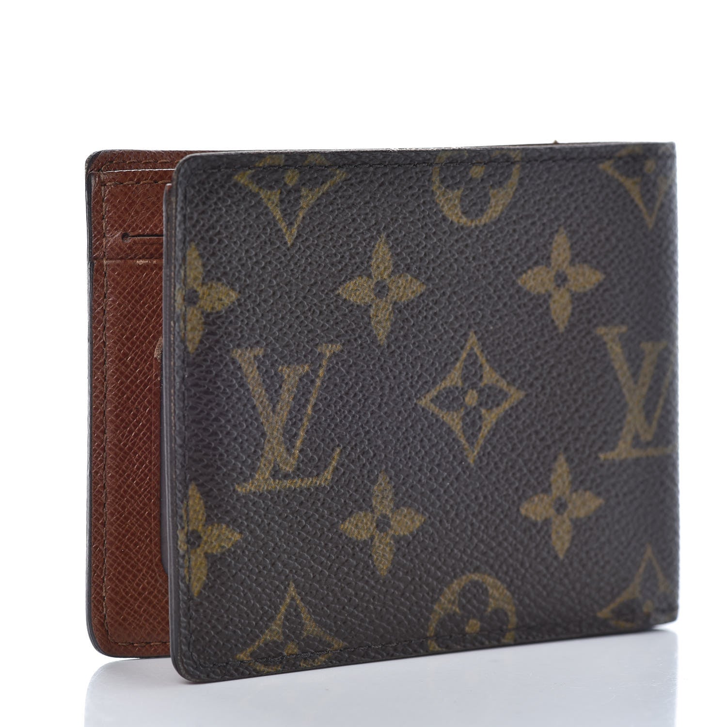 Louis Vuitton Monogram Mens Porte-Billets 3 Card Billfold Wallet 3 of 13