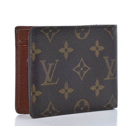 Louis Vuitton Monogram Mens Porte-Billets 3 Card Billfold Wallet 3 of 13