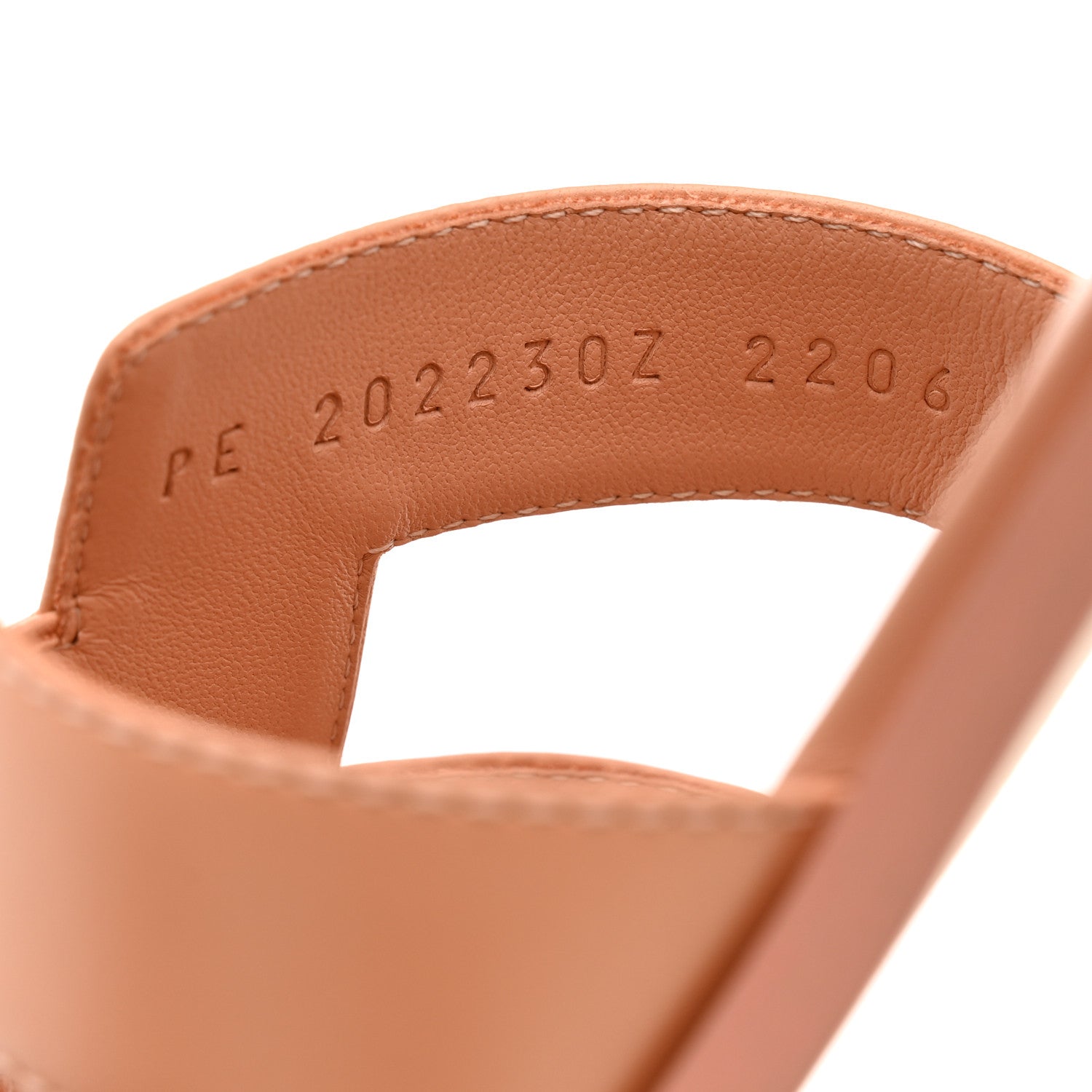 Hermes Box Calfskin Oran Sandals 37 Granit Rose 6 of 9