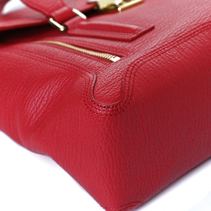 3.1 Phillip Lim Textured Calfskin Medium Pashli Satchel Red 11 of 16