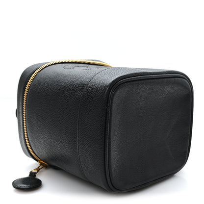 Chanel Caviar Vanity Cosmetic Case Black 4 of 8