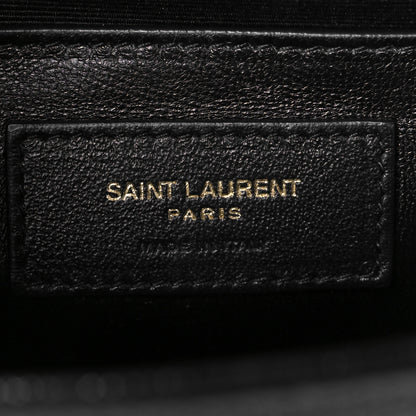 Saint Laurent Grain De Poudre Small Monogram Kate Satchel Black 7 of 11