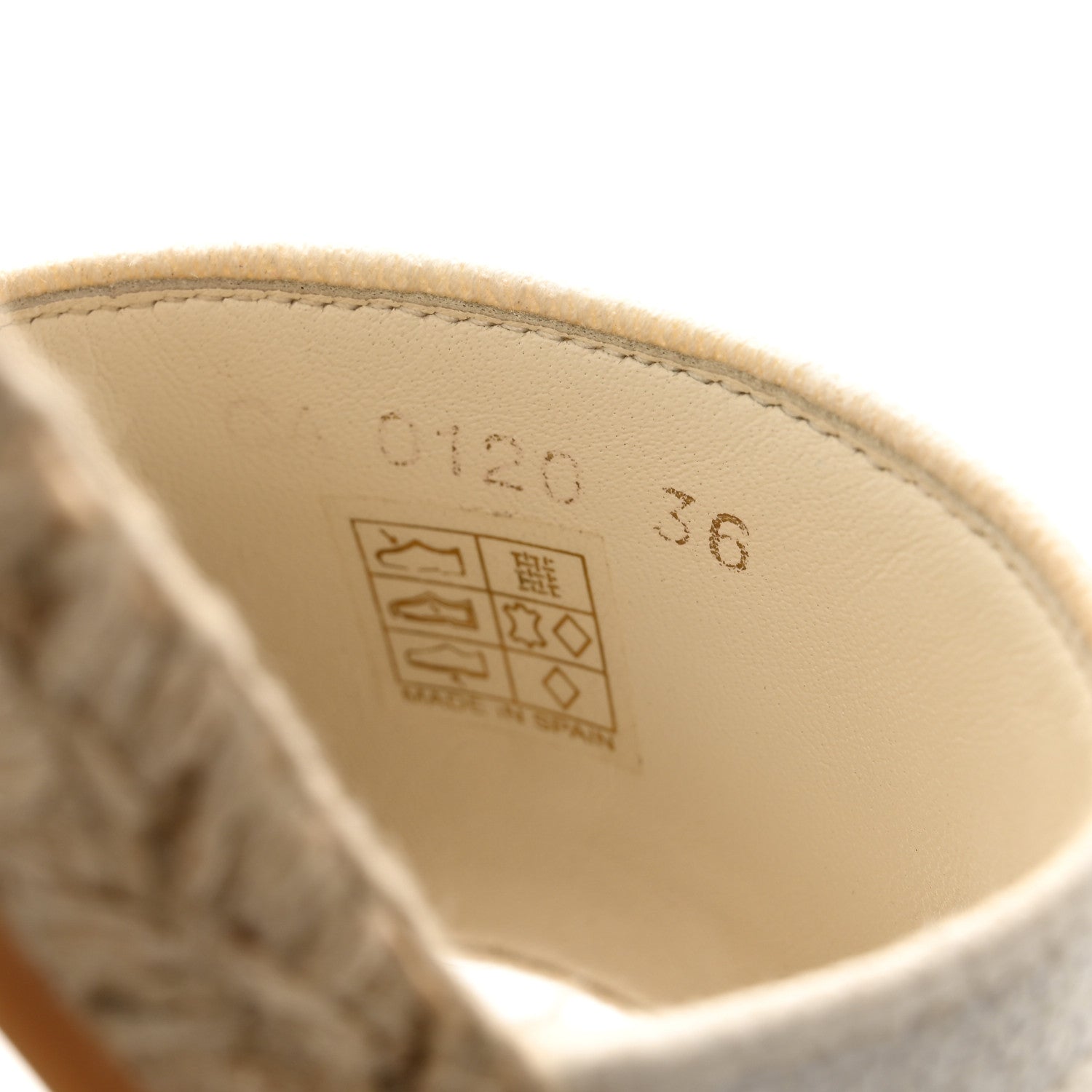 Christian Dior Canvas Embroidered Granville Espadrille Flat Slide Sandals 36 Ivory 8 of 8