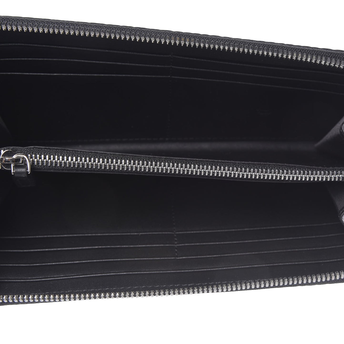 Visetos Large Zip Around Wallet Black