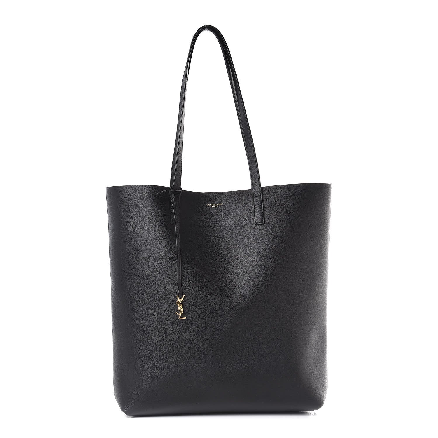 Saint Laurent Calfskin Medium Shopping Tote Black 1 of 17