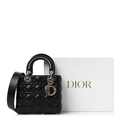Christian Dior Lambskin Cannage Small My ABCDior Lady Dior Black 13 of 14