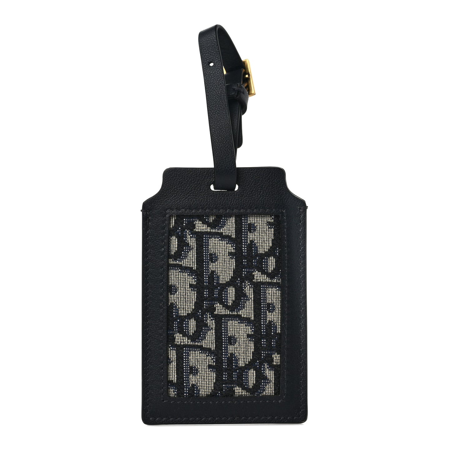 Oblique Luggage Tag Navy Blue