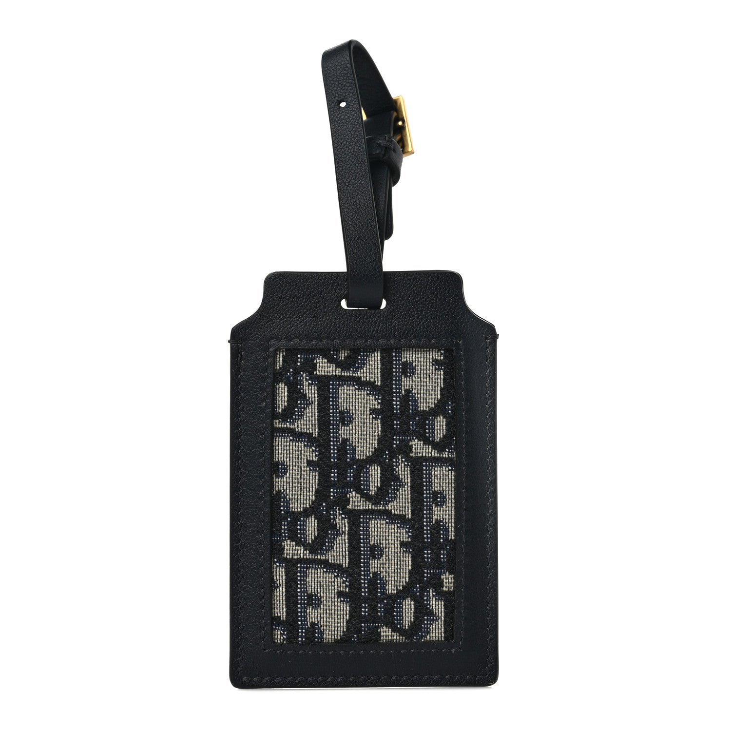 Christian Dior Oblique Luggage Tag Navy Blue 1 of 6