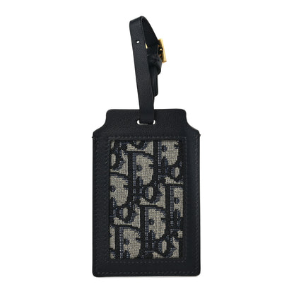 Christian Dior Oblique Luggage Tag Navy Blue 1 of 6