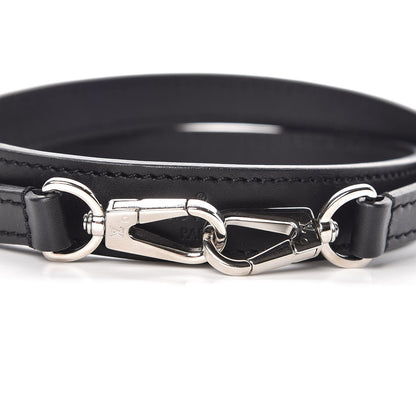 Louis Vuitton Calfskin City Steamer MM Shoulder Strap Black 4 of 5
