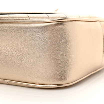 Gucci Metallic Sakai Be Green Calfskin Diagonal Stitched Small Blondie Shoulder Bag Gold 10 of 10