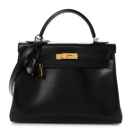 Hermes Box Kelly Retourne 32 Black 1 of 11