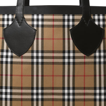 Burberry Vintage Check Medium The Giant Reversible Tote Antique Yellow Bright Red 13 of 20