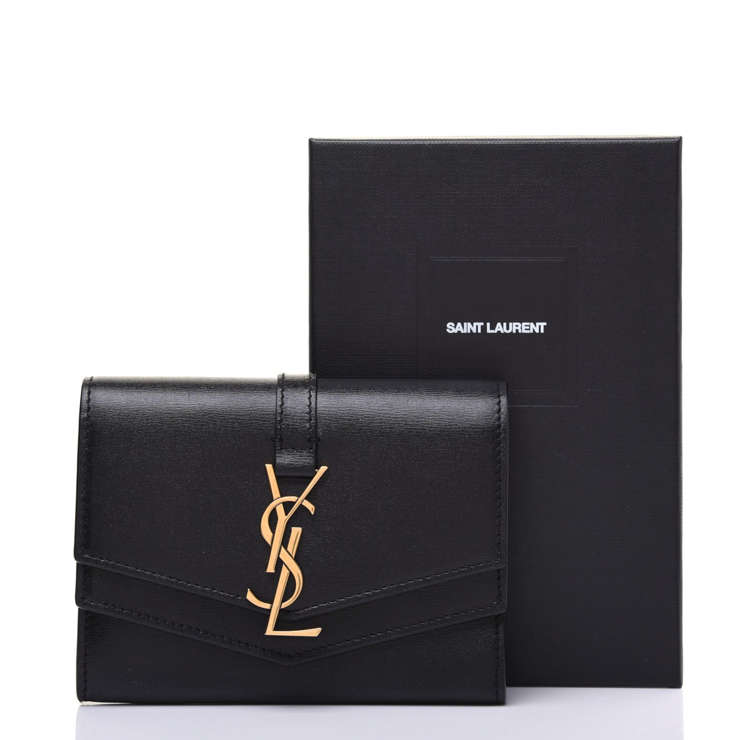 Smooth Calfskin Monogram Small Sulpice Wallet Black