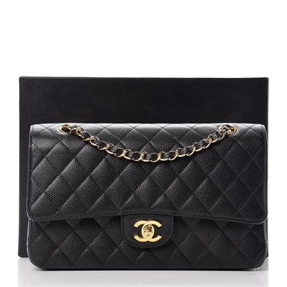 Chanel Caviar Quilted Medium Double Flap Black 11 of 11