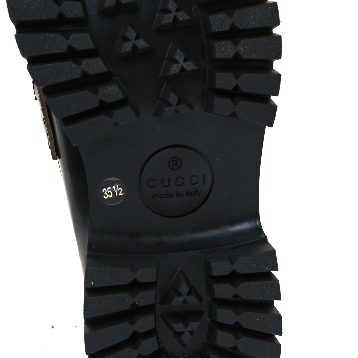 Gucci Cordovan Lux Womens Harald Horsebit 25mm Platform Loafers 35.5 Black 8 of 11