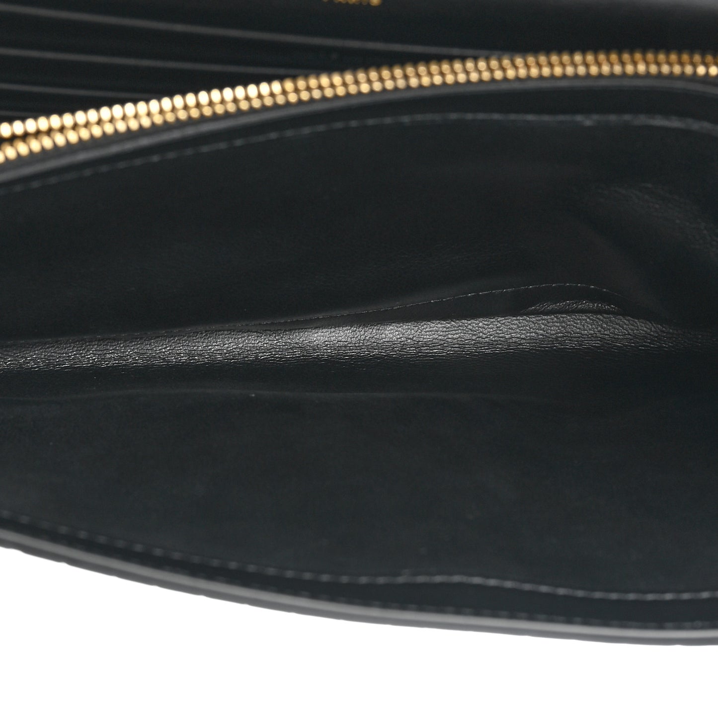 Calfskin Crocodile Embossed Cassandre Wallet On Chain WOC Black