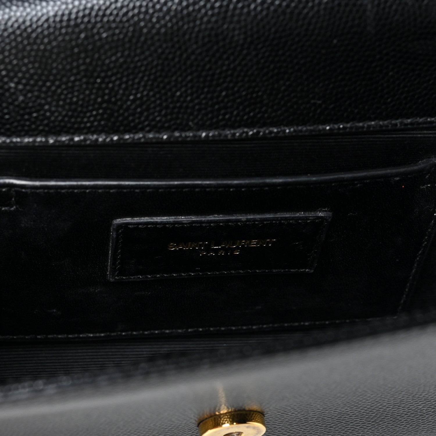 Saint Laurent Grain De Poudre Small Monogram Kate Satchel Black 13 of 18