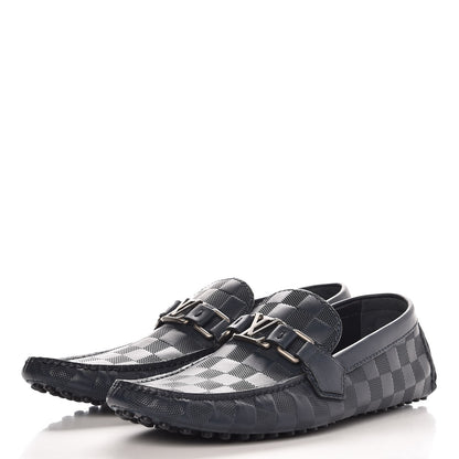 Louis Vuitton Mens Damier Infini Hockenheim Moccasin Loafers 6 Cosmos 3 of 9