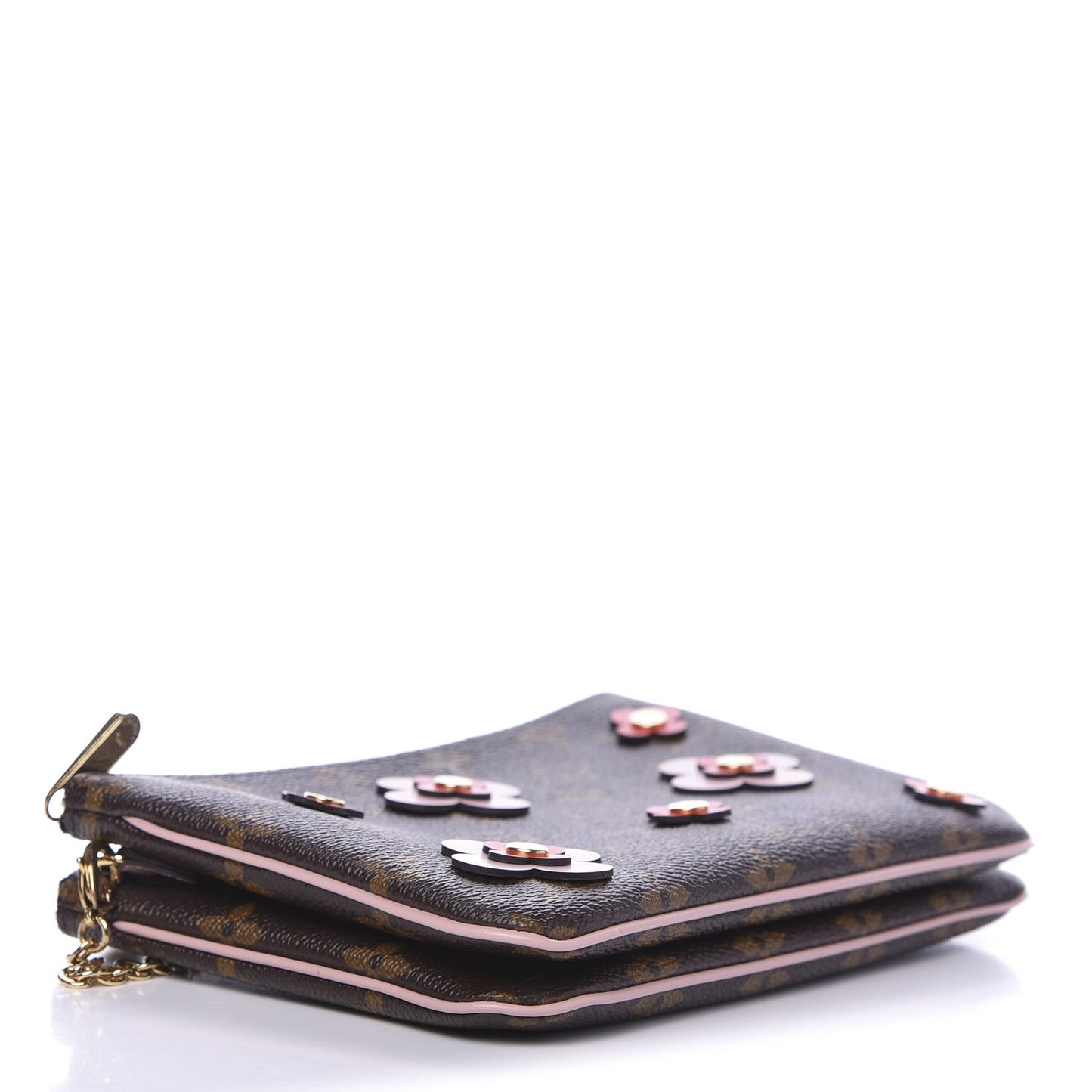Monogram Blooming Flowers Double Zip Pochette